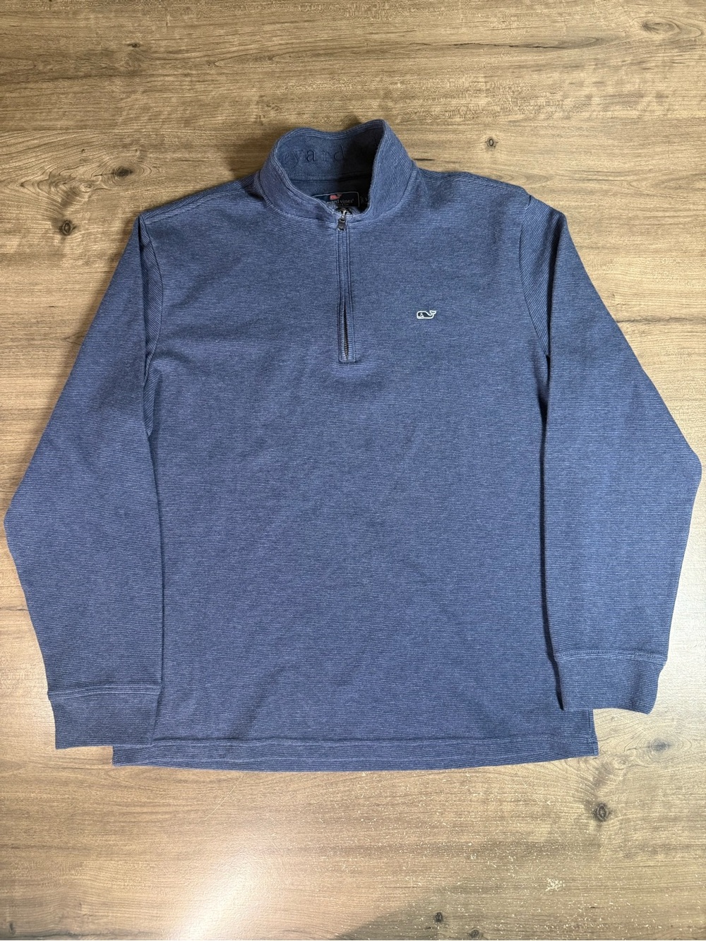 Vineyard Vines Quarter Pullover Long Sleeve Sweater Blue Large